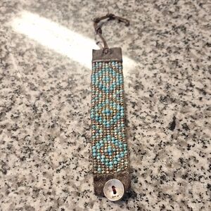 Chan Liu Beaded Bracelet with Button Closure